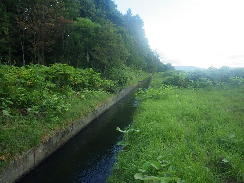 幌加内地区　幌加内幹線用水路高台線工区工事