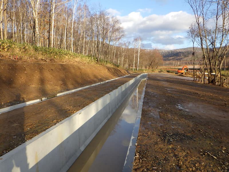 幌加内地区　幌加内幹線用水路東栄北工区工事